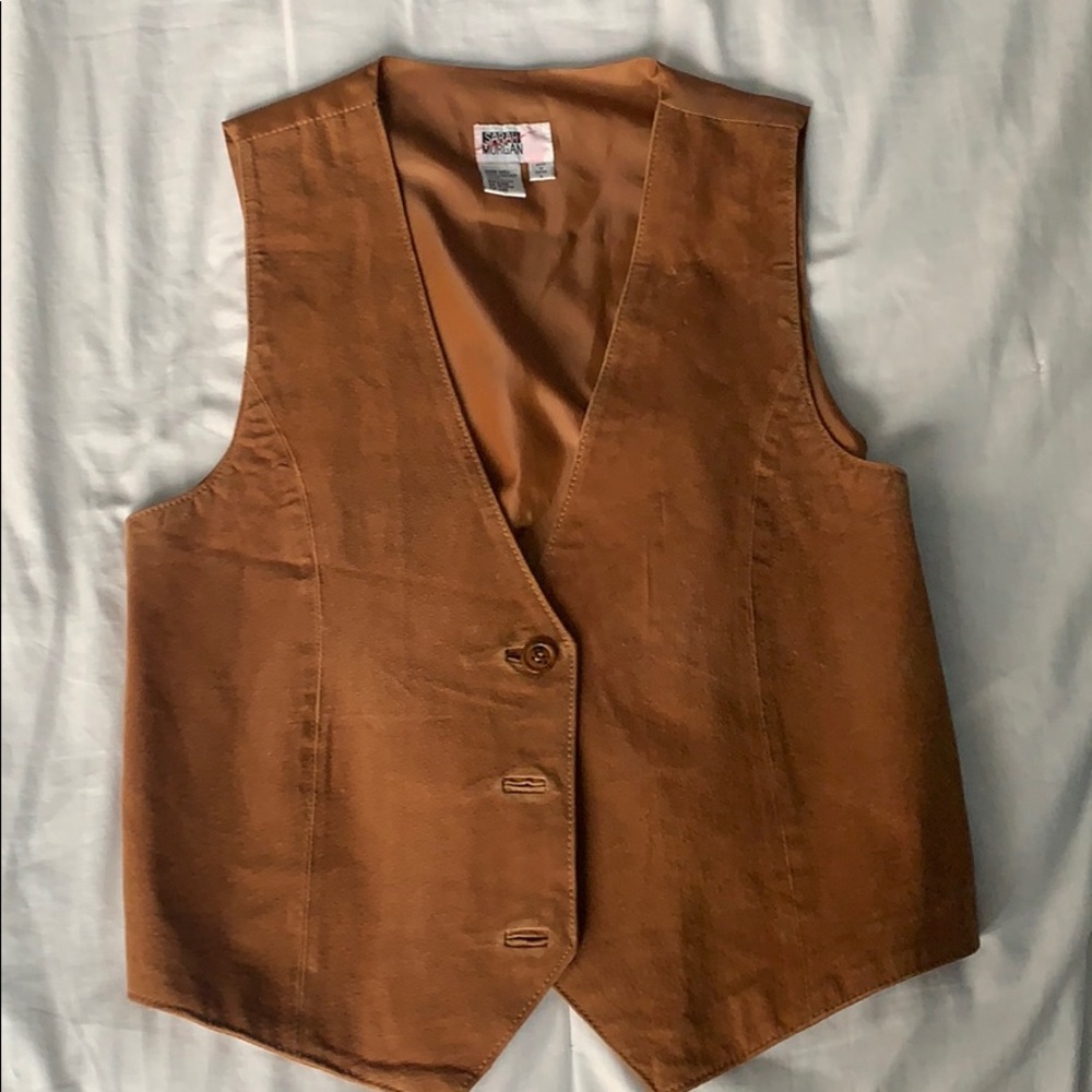 Vintage leather vest